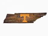 Map if Tennessee Tennessee Volunteers Wood Sign State Wall Art Tennessee