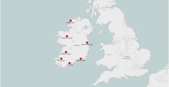Map Ireland Airports Pinterest