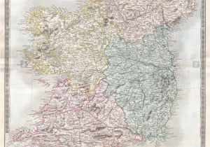 Map Ireland Ulster Leinster Munster Connaught Provinces Map Ireland Stockfotos Provinces Map Ireland