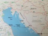 Map Italy and Croatia Travelling From Ancona Italy to Split Croatia Travel Ancona