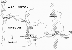 Map John Day oregon Map Of the Lower 350 Km Of the Columbia River Drainage Identifying