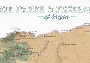 Map John Day oregon oregon State Parks Federal Lands Map 24×36 Poster Best Maps Ever