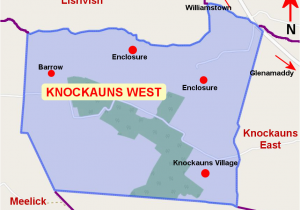 Map Knock Ireland Knockauns West