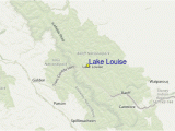 Map Lake Louise Canada Lake Louise Pra Vodce Po Sta Edisku Mapa Lokaca Lake Louise
