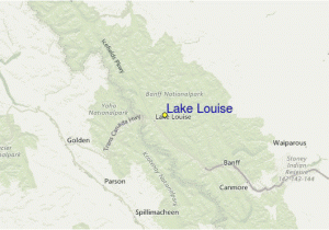 Map Lake Louise Canada Lake Louise Pra Vodce Po Sta Edisku Mapa Lokaca Lake Louise
