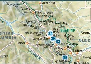 Map Lake Louise Canada Trekkingtouren Im Banff Nationalpark Kanada Outdoor