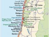 Map Lincoln City oregon Simple oregon Coast Map with towns and Cities oregon Coast In
