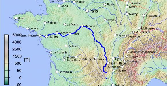 Map Loire Valley France Loire Wikipedia