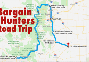 Map Loveland Colorado This Bargain Hunters Road Trip Will Take You to the Best Thrift
