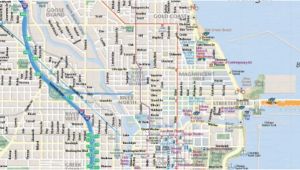 Map Michigan Avenue Chicago Map Of Chicago Interactive and Printable Maps wheretraveler