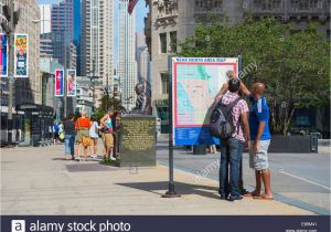 Map Michigan Avenue Chicago Map Of Chicago Stock Photos Map Of Chicago Stock Images Alamy