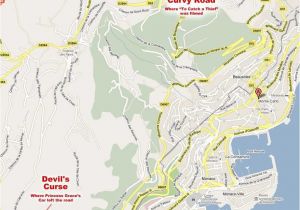 Map Monaco France Map Of where Grace Kelly Crashed Grace In 2019 Grace