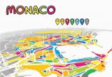 Map Monaco France Monaco Monaco Downtown Map In Perspective Monaco Map