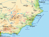 Map Murcia Spain area Murcia Spanien