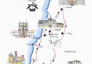 Map My Trip Europe Portugal Road Trip Map A Road Trip Itinerary Around Lisbon