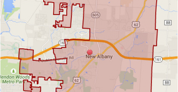 Map New Albany Ohio Enrollment Map District Boundaries