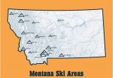 Map New England Ski Resorts Montana Ski Resorts Map 11×14 Print Ski areas Skiing