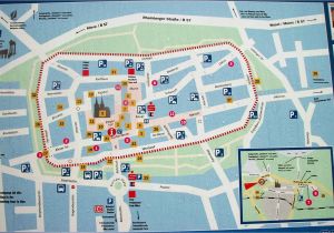 Map Newcastle England Xanten tourist Map Xanten Germany Mappery touristenkarte Karten