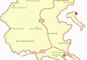 Map north East Italy Friuli Venezia Giulia Map and Guide northeastern Italy