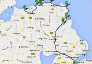Map northern Ireland Roads Causeway Coastal Route the World S Prettiest Drive