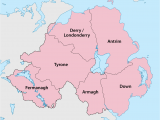 Map northern Ireland towns Counties Of northern Ireland Wikipedia