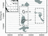 Map Nwt Canada Map Of the Dighem Survey area In the northwest Territories Canada