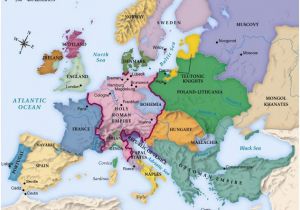 Map Oc Europe Map Europe Circa 1492 Maps Europe Geschichte