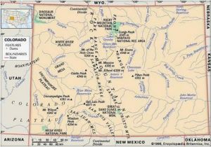 Map Of 14000 Foot Peaks In Colorado Colorado Flag Facts Maps Points Of Interest Britannica Com