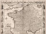 Map Of 17th Century Europe Vintage Map Of France Europe 17th Century Fine Art Reproduction Mp013