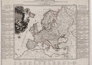 Map Of 18th Century Europe the First attempt at Economic Mapping Rare Antique Maps