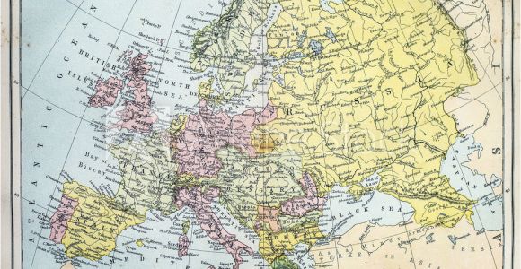 Map Of 19th Century Europe Fotografia Map Of 19th Century Europe Kup Na Posters Pl