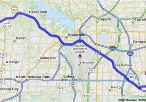 Map Of Addison Texas Driving Directions From 4953 Ambrosia Dr fort Worth Texas 76244 to