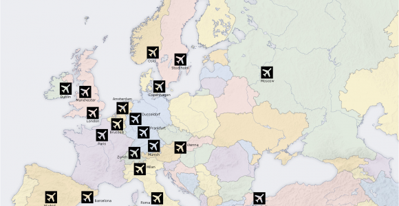 Map Of Airports France Major Europe Airport Map Airport Maps Map Discount