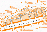 Map Of Aix En Provence France Map Of Aix En Provence Le Cours Mirabeau