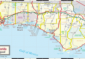 Map Of Alabama and Florida Highways Florida Panhandle Map