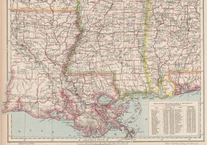 Map Of Alabama and Mississippi Beaches Vintage Map Of the Gulf Coast Stock Photos Vintage Map Of the Gulf