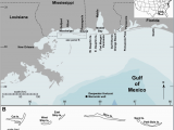 Map Of Alabama and Mississippi Coast Map Of the Study Region A Shows the Location Of the Deepwater