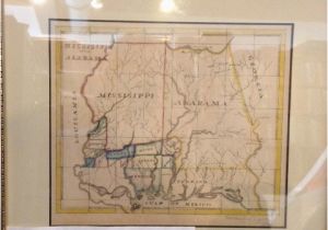 Map Of Alabama and Mississippi Mississippi and Alabama Manuscript Caption Title In Upper Left