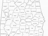 Map Of Alabama by County Alabama Outline Maps and Map Links