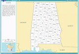 Map Of Alabama Cities and Rivers Printable Maps Reference