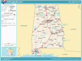 Map Of Alabama Cities and towns Printable Maps Reference