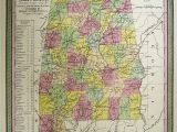 Map Of Alabama Counties 1850 Alabama County Map with Cities Ny County Map