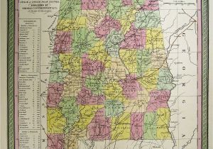 Map Of Alabama Counties 1850 Alabama County Map with Cities Ny County Map
