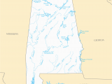 Map Of Alabama Rivers Alabama Rivers and Lakes