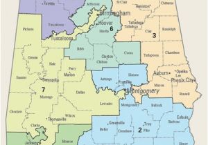 Map Of Alabama with Counties United States Congressional Delegations From Alabama Wikipedia