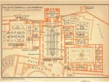 Map Of Alhambra Spain 1906 the Alhambra Floor Plan Moorish islamic Architecture