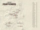 Map Of All 14ers In Colorado Products Best Maps Ever