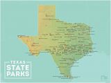 Map Of All Texas State Parks Amazon Com Best Maps Ever Texas State Parks Map 18×24 Poster Green