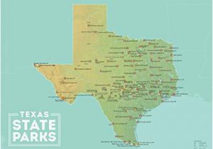 Map Of All Texas State Parks Amazon Com Best Maps Ever Texas State Parks Map 18×24 Poster Green