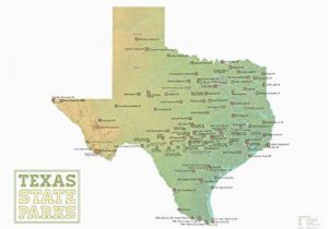 Map Of All Texas State Parks Amazon Com Best Maps Ever Texas State Parks Map 18×24 Poster Green